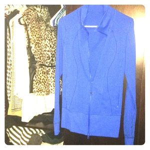 Royal Blue LuLu Lemon Softshell Jacket Size 6